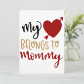 Mijn hart behoort tot mama kaarten (Staand voorkant)