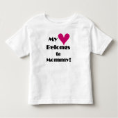 Mijn hart behoort tot mama kinder shirts (Voorkant)