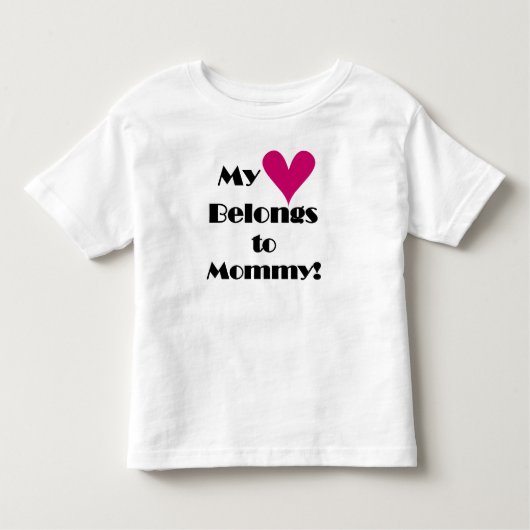 Mijn hart behoort tot mama kinder shirts (Voorkant)