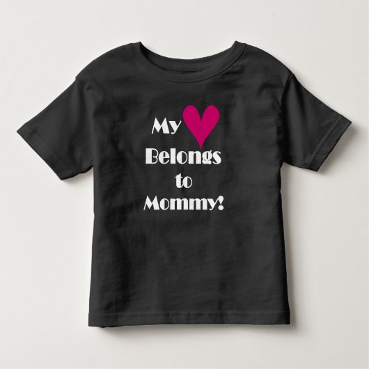 Mijn hart behoort tot mama kinder shirts (Voorkant)