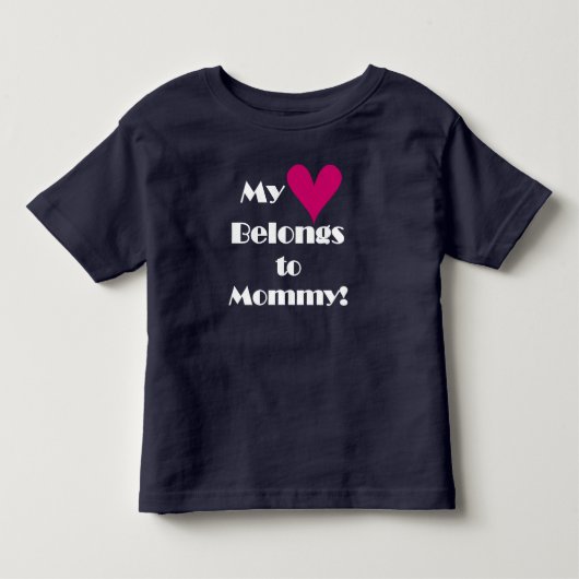 Mijn hart behoort tot mama kinder shirts (Voorkant)