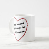 Mijn hart behoort tot Memere Koffiemok (Voorkant links)