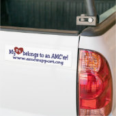Mijn hart behoort tot mijn AMC Bumpersticker (Op Truck)