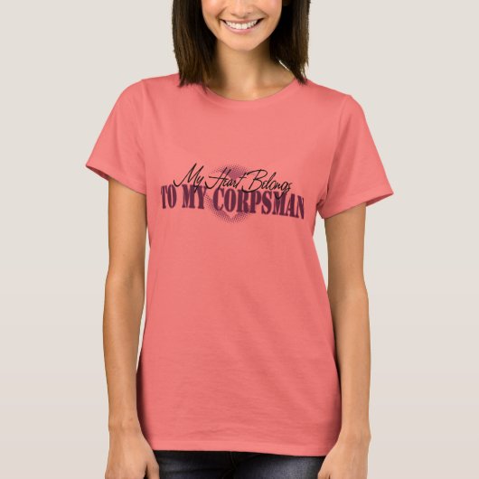 Mijn hart behoort tot mijn lijk t-shirt (Voorkant)