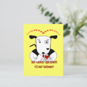 Mijn hart behoort tot mijn mama briefkaart (Staand voorkant)
