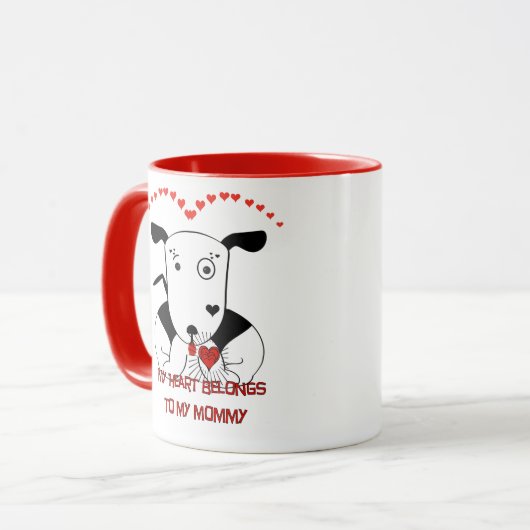 Mijn hart behoort tot mijn mama mok (Voorkant links)