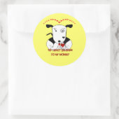 Mijn hart behoort tot mijn mama ronde sticker (Tas)