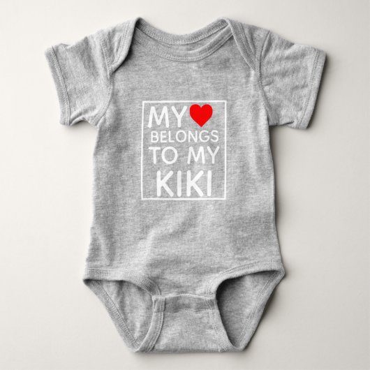 Mijn hart behoort tot mijn NAAM Romper (Voorkant)