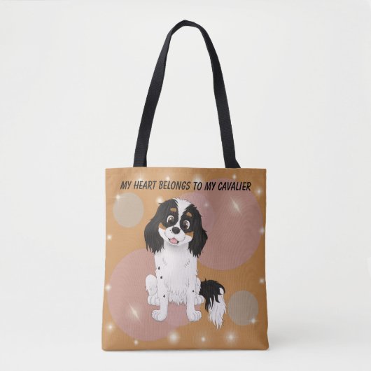 Mijn hart behoort tot mijn Tri Cavalier Tote Bag (Voorkant)