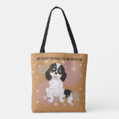Mijn hart behoort tot mijn Tri Cavalier Tote Bag (Achterkant)
