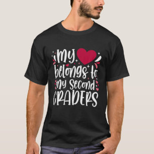 Mijn hart behoort tot mijn tweede docent t-shirt