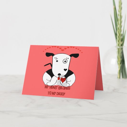 Mijn hart behoort tot mijn vader kaart (Voorkant)