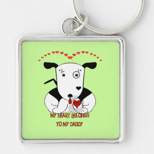 Mijn hart behoort tot mijn vader sleutelhanger