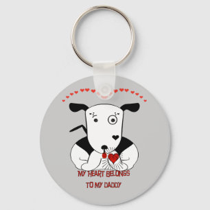Mijn hart behoort tot mijn vader sleutelhanger