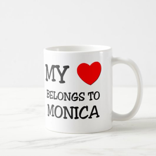 Mijn hart behoort tot MONICA Koffiemok (Rechts)