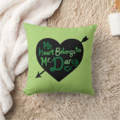 Mijn hart behoort tot Mr Darcy hartpijlkussen Kussen (Deken)