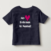 Mijn hart behoort tot Nana Kinder Shirts (Voorkant)