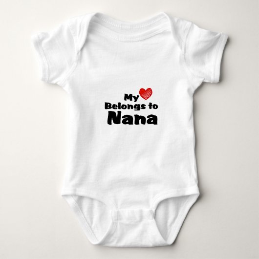 Mijn hart behoort tot Nana Romper (Voorkant)