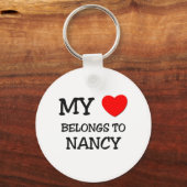 Mijn hart behoort tot NANCY Sleutelhanger (Voorkant)