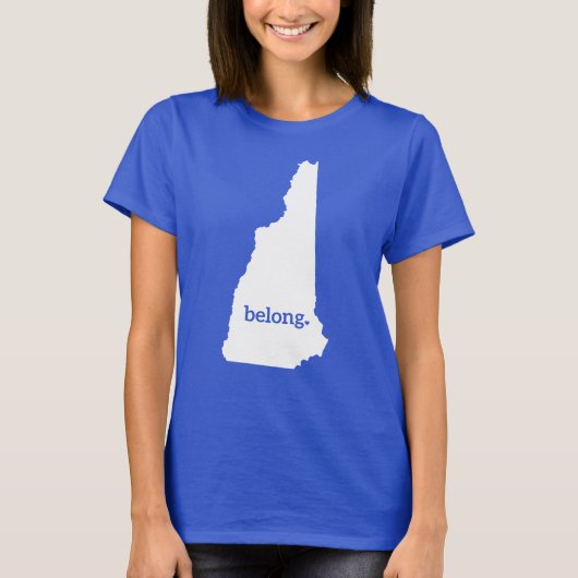 Mijn hart behoort tot New Hampshire T-shirt (Voorkant)