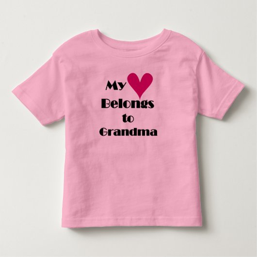 Mijn hart behoort tot oma kinder shirts (Voorkant)