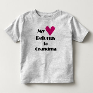 Mijn hart behoort tot oma kinder shirts