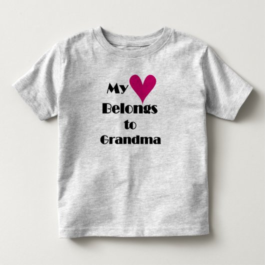 Mijn hart behoort tot oma kinder shirts (Voorkant)