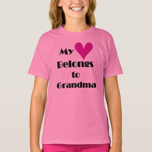 Mijn Hart behoort tot Oma T-shirt (Voorkant)