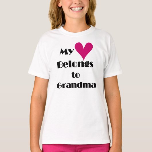 Mijn Hart behoort tot Oma T-shirt (Voorkant)