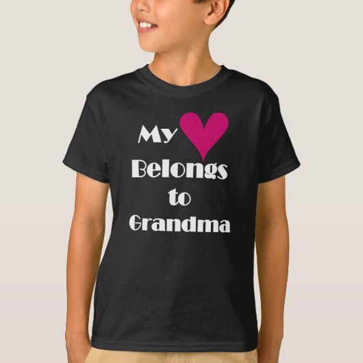 Mijn Hart behoort tot Oma T-shirt (Voorkant)