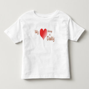 Mijn hart behoort tot papa kinder shirts