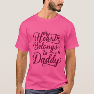 Mijn hart behoort tot papa t-shirt