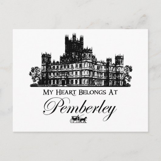 Mijn hart behoort tot Pemberley Briefkaart (Voorkant)