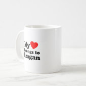 Mijn hart behoort tot Reagan Koffiemok (Voorkant links)