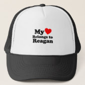 Mijn hart behoort tot Reagan Trucker Pet (Voorkant)