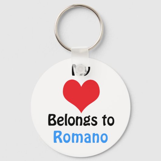 Mijn hart behoort tot Romano Sleutelhanger (Voorkant)