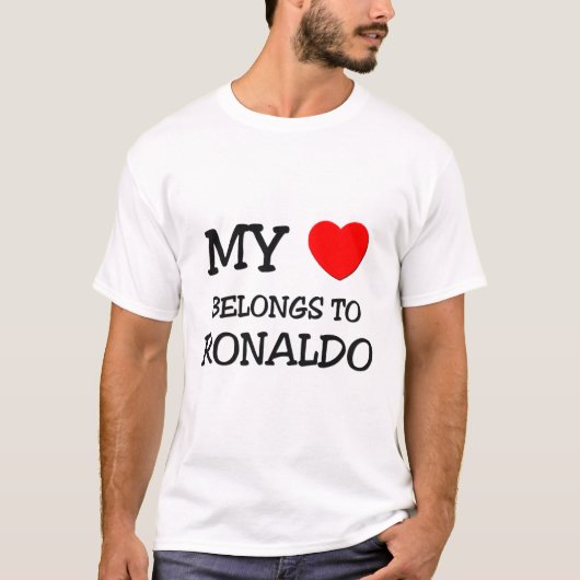 Mijn hart behoort tot Ronaldo T-shirt (Voorkant)