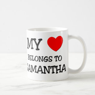 Mijn hart behoort tot SAMANTHA Koffiemok