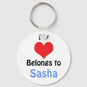 Mijn hart behoort tot Sasha Sleutelhanger
