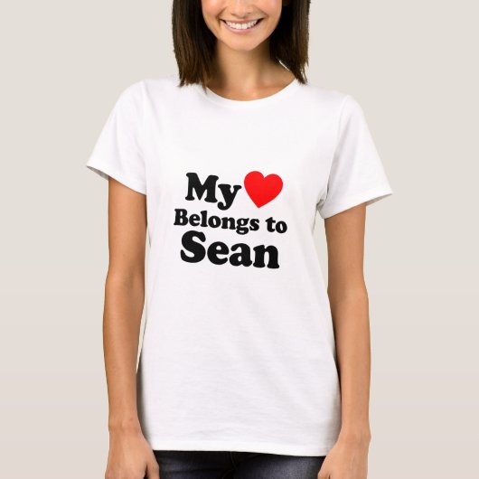 Mijn hart behoort tot Sean T-shirt (Voorkant)
