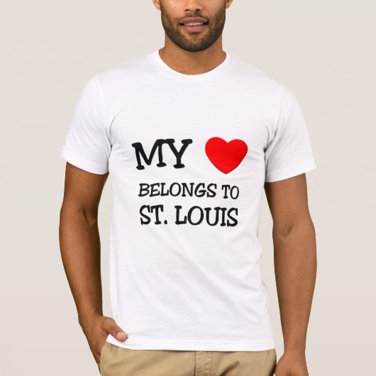 Mijn hart behoort tot ST. LOUIS T-shirt (Voorkant)
