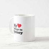 Mijn hart behoort tot Sydney Koffiemok (Voorkant links)