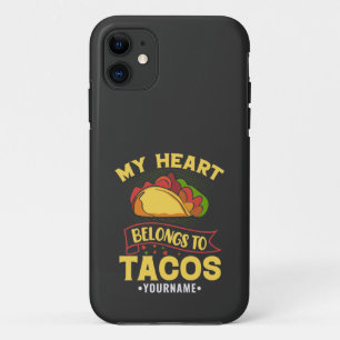 Mijn hart behoort tot Tacos Case-Mate iPhone Case
