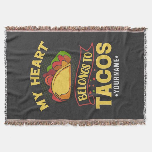 Mijn hart behoort tot Tacos Deken (Voorkant)