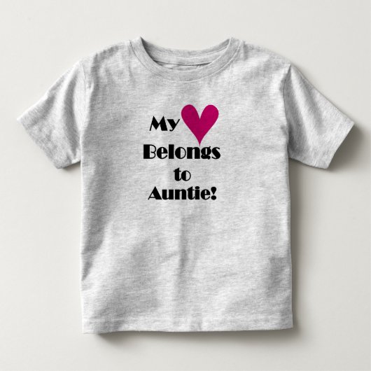 Mijn hart behoort tot tante kinder shirts (Voorkant)