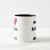 Mijn hart behoort tot tante tweekleurige koffiemok (Center)