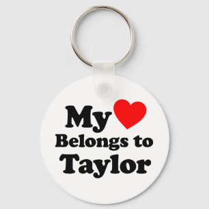 Mijn hart behoort tot Taylor Sleutelhanger