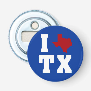 Mijn hart behoort tot Texas Button Flesopener