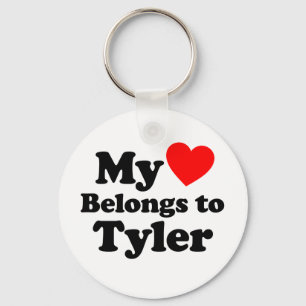 Mijn hart behoort tot Tyler Sleutelhanger