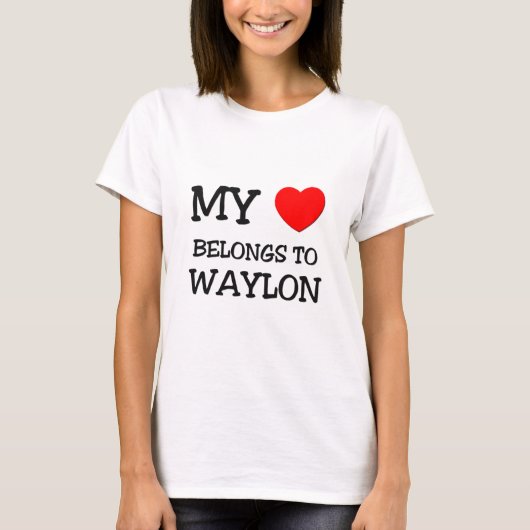 Mijn hart behoort tot Waylon T-shirt (Voorkant)